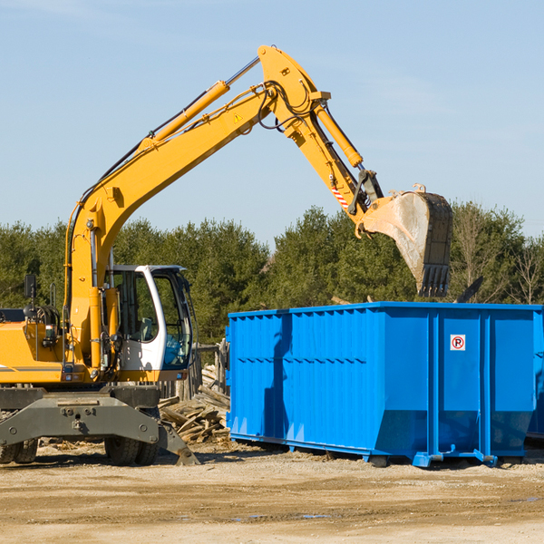 are there any restrictions on where a residential dumpster can be placed in Big Bar CA